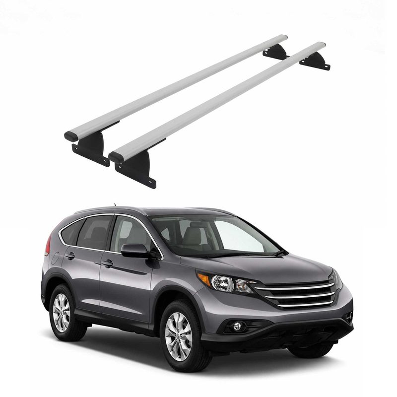 2012-2016 Honda CR-V Roof Rack Cross Bars Luggage Carrier Steel Silver 2 Pcs