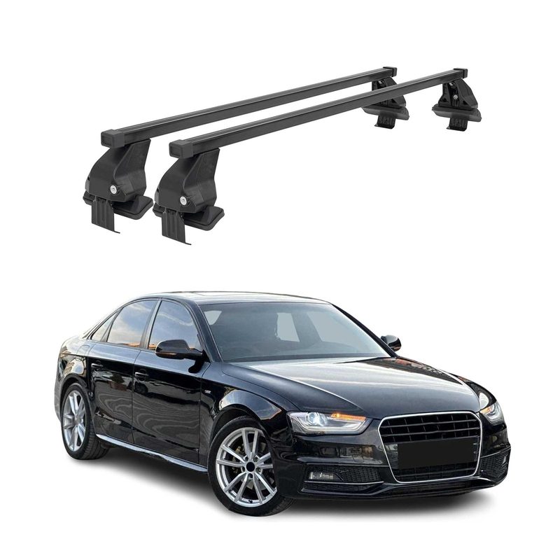 2012-2016 Audi A4 Sedan Facelift Roof Rack Cross Bars Black