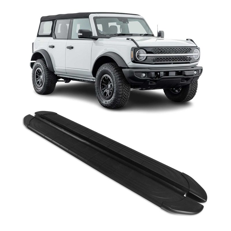 2021-2024 Ford Bronco 4 Door Nerf Bar Side Step Running Boards Alu 2x