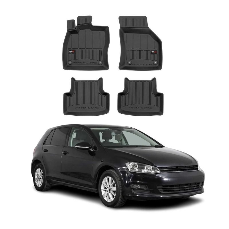 2015-2019 VW Golf VII SportWagen / Alltrack / GTI Premium Floor Mat Liners Full Set All Weather