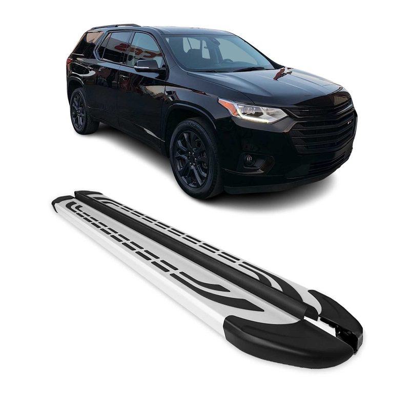 2018-2023 Chevrolet Traverse Nerf Bar Side Step Running Boards Alu 2x