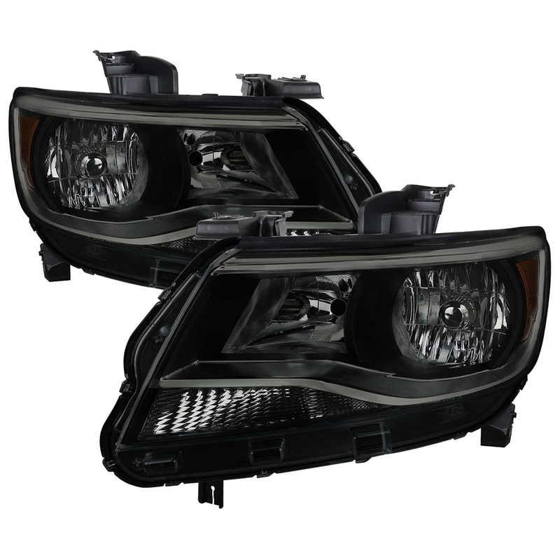 For Chevrolet Colorado 2015-2022 Factory Style Headlights (Black Housing / Smoked Lens)