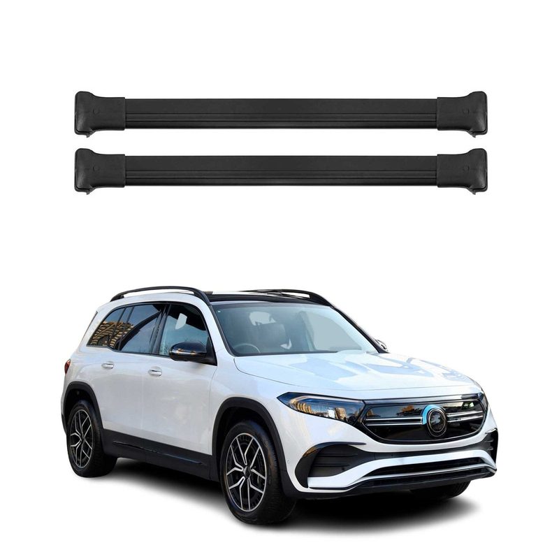 Roof Rack Cross Bars Luggage Carrier for Mercedes EQB 2022-2026 Black 2Pcs