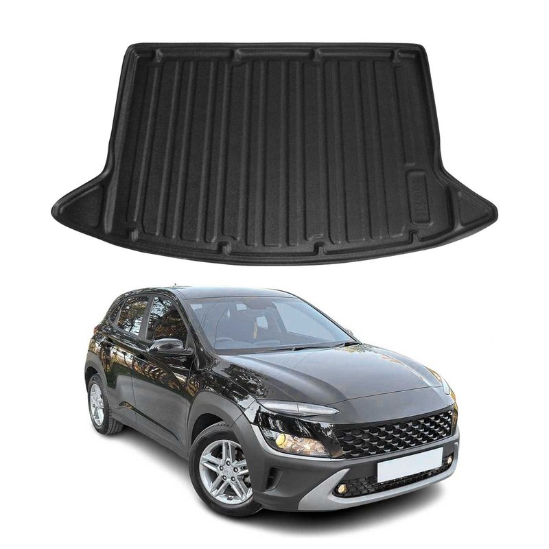 2018-2023 Hyundai Kona Cargo Liner Trunk Mat All Weather Black
