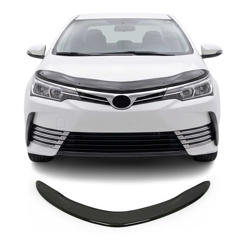 2014-2019 Toyota Corolla 11.gen Sedan Front Bug Shield Hood Deflector 1 Pc Smoke