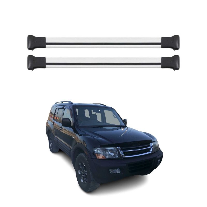 1999-2006 Mitsubishi Montero Roof Rack Cross Bars Silver