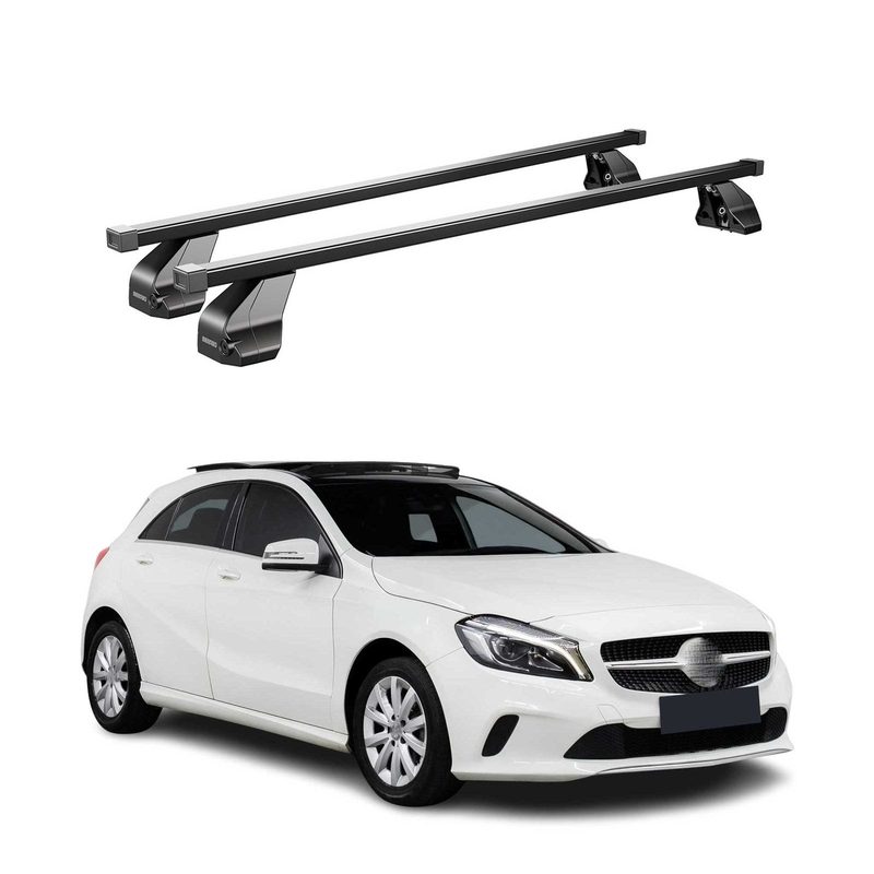 2013-2018 Mercedes A Class W176 Hatchback Roof Rack Cross Bars Black