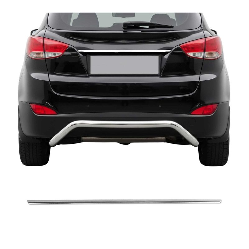 2010-2015 Hyundai Tucson Rear Trunk Tailgate Door Handle Cover Stainless Steel Silver