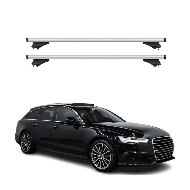 2015-2018 Audi A6 Avant Roof Rack Cross Bars Silver