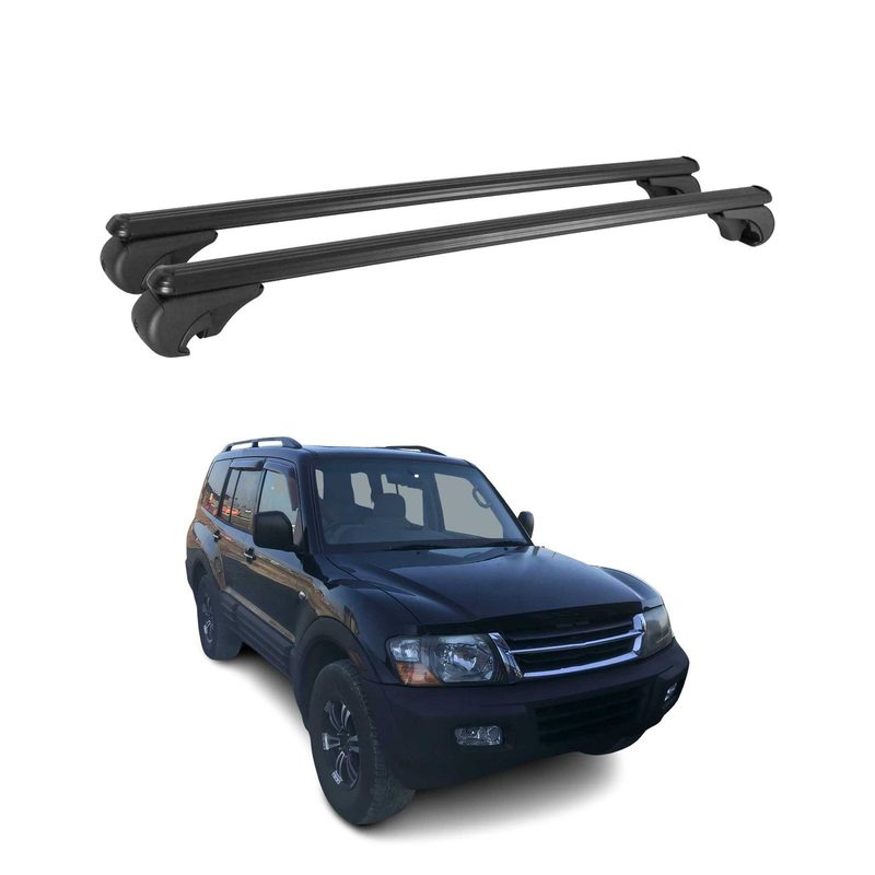 1999-2006 Mitsubishi Montero Roof Rack Cross Bars Black