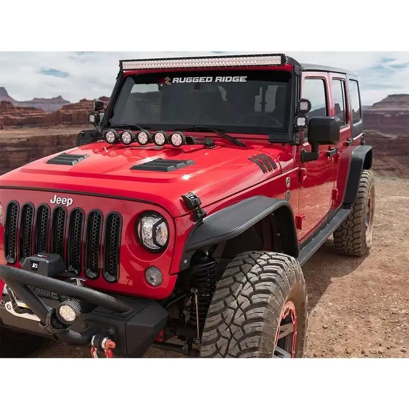 Cantoneras Tubulares Delanteras HD Rugged Ridge para Wrangler JL / Gladiator 18-26 (2 y 4 puertas)
