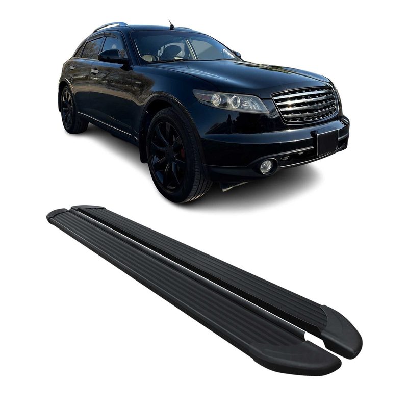 2003-2008 Infiniti FX35 Running Boards Side Steps Black