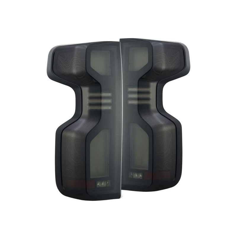 AlphaRex LUXX Series Topo-Etch Black LED Tail Lights 620058