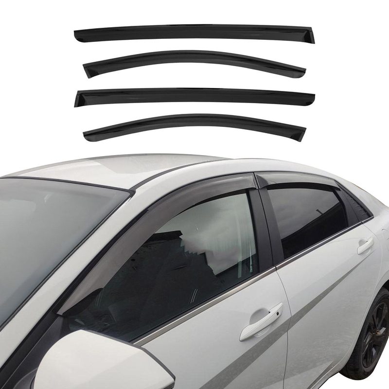 2018-2023 Kia Stinger Window Visor Vent Rain Deflector 4Pcs Smoke