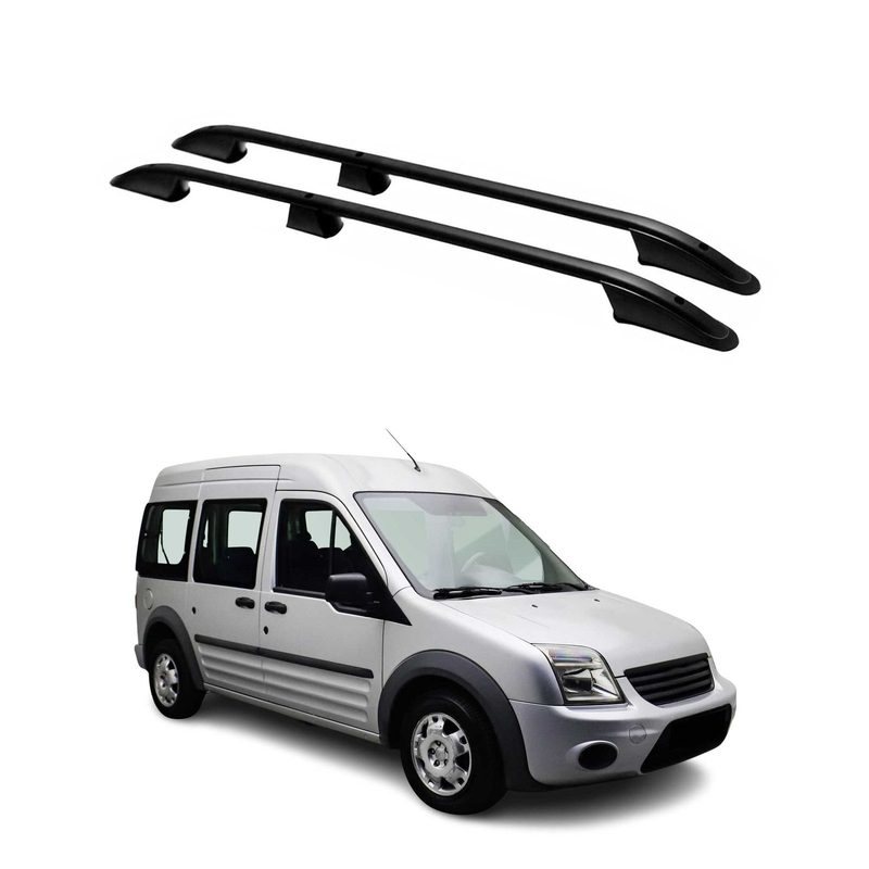 2010-2013 Ford Transit Connect Long Roof Rack Rails Side Rails Black