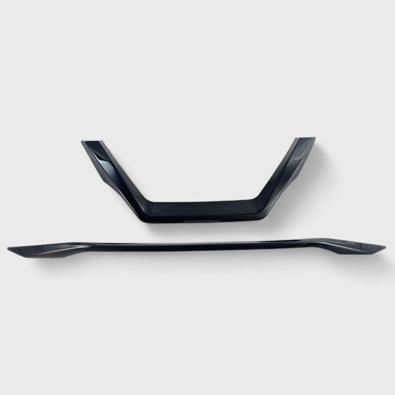 2019-2023 Nissan Maxima Grille Overlay Gloss Black 2Pcs ABS Plastic