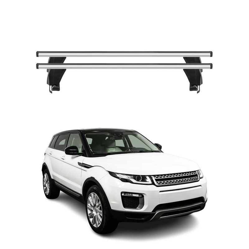 2012-2019 Land Rover Range Rover Evoque Roof Rack Cross Bars Silver