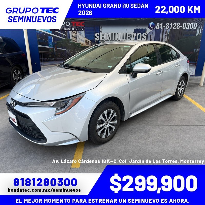 Toyota Corolla 4 PTS. XLE HÍBRIDO, TA, A/AC. AUT., PIEL, QC, RA-16 4P XLE HEV L4/1.8 AUT 2023