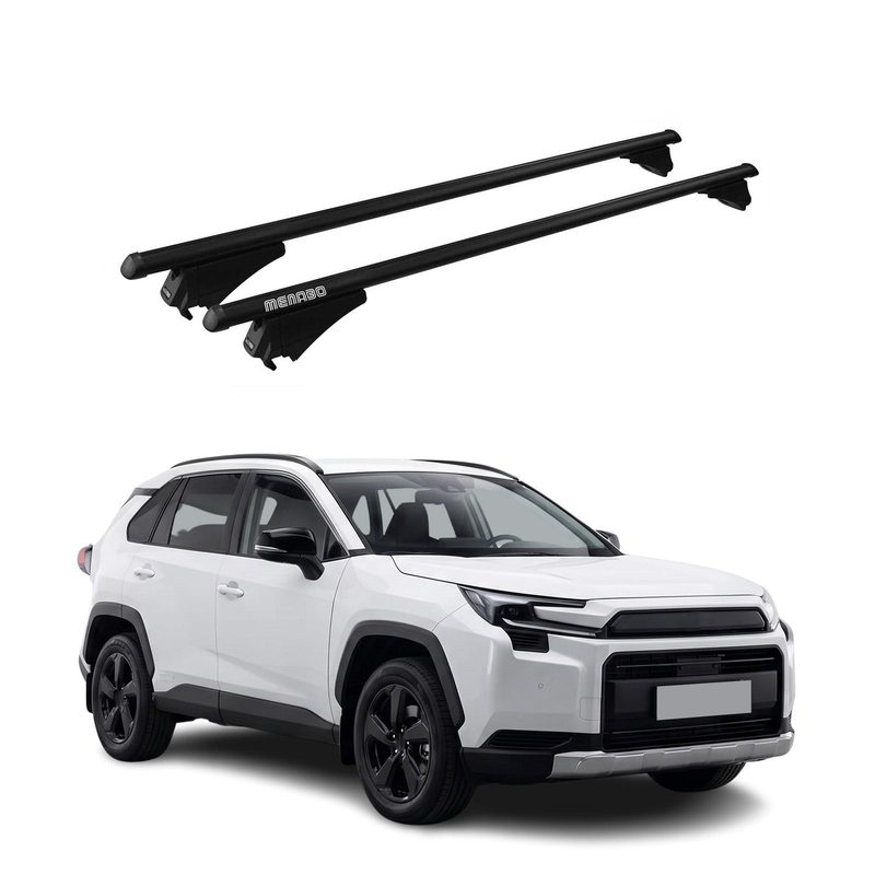 Top Roof Racks Cross Bars for Toyota RAV 4 6.gen 2026 Black Aluminium 2Pcs