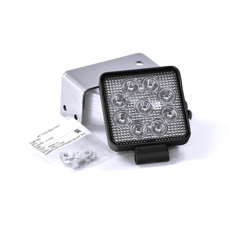 Merritt Top Mount Work Light & Bracket - Gloss Black 7255-3