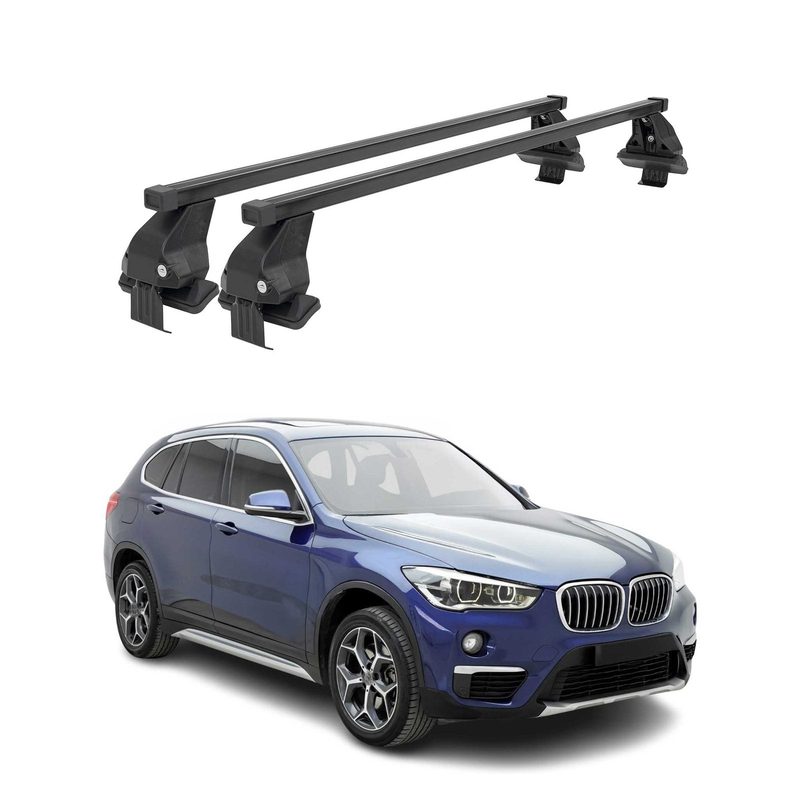 2016-2022 BMW X1 F48 Roof Rack Cross Bars Black