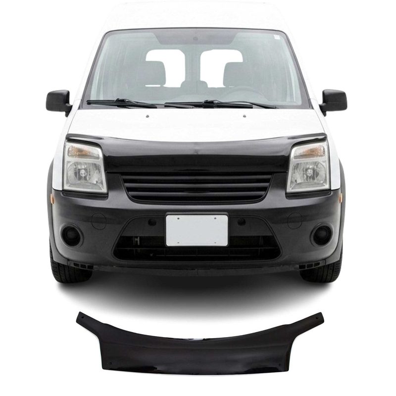 2002-2009 Ford Transit Connect Front Bug Shield Hood Deflector 1 Pc Smoke