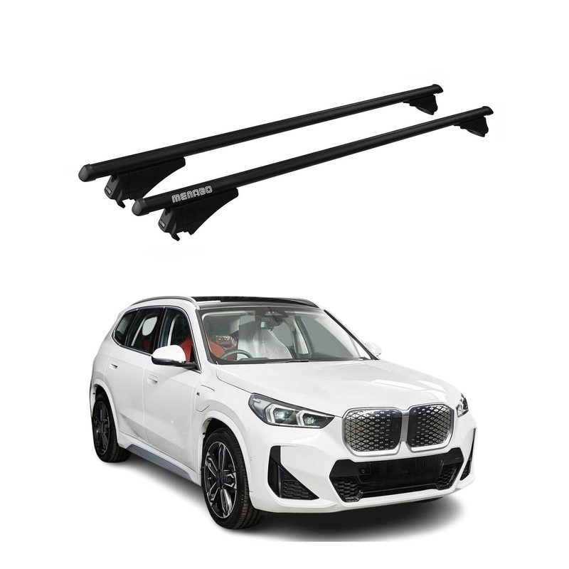Roof Rack Cross Bars Luggage Carrier for BMW iX1 U11 2023-2026 Black 2 Pcs