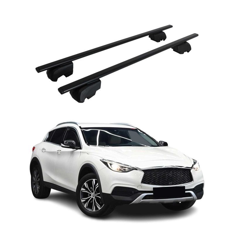 2017-2019 Infiniti QX30 Roof Rack Cross Bars Black