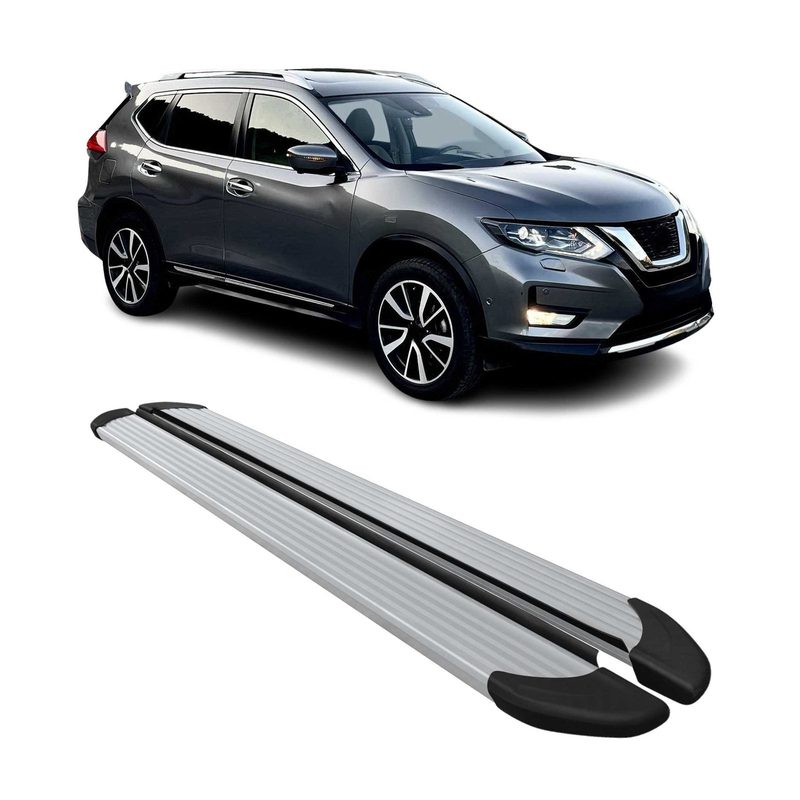 2014-2020 Nissan Rogue Running Boards Side Steps Silver