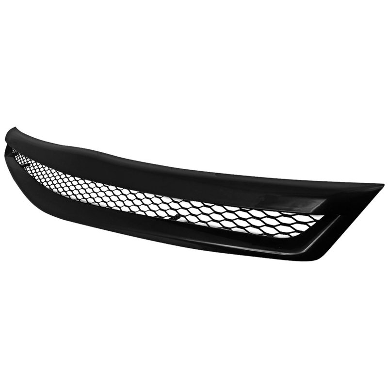 2006-2008 Honda Civic Coupe Si TR Style Black ABS Mesh Grille