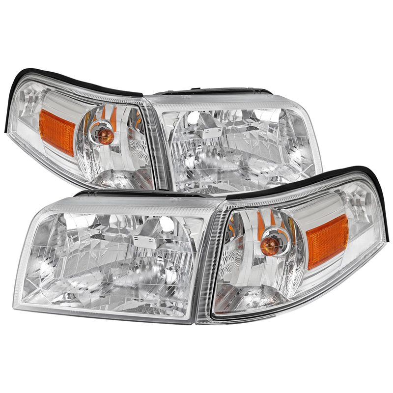 2006-2011 Mercury Grand Marquis Factory Headlights & Corner Lamps Chrome