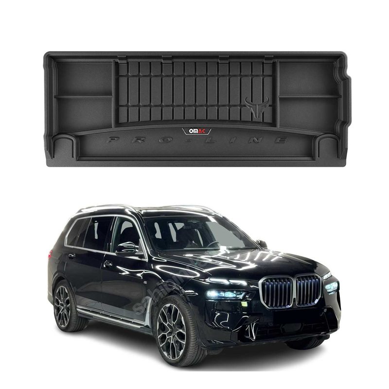 2019-2026 BMW X7 G07 Premium Cargo Liner Trunk Mat All Weather Heavy Duty Black
