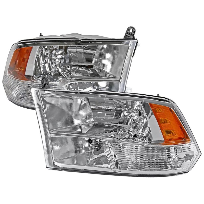 2009-2018 Dodge RAM 1500/ RAM 2500 3500 Factory Quad Headlights Chrome