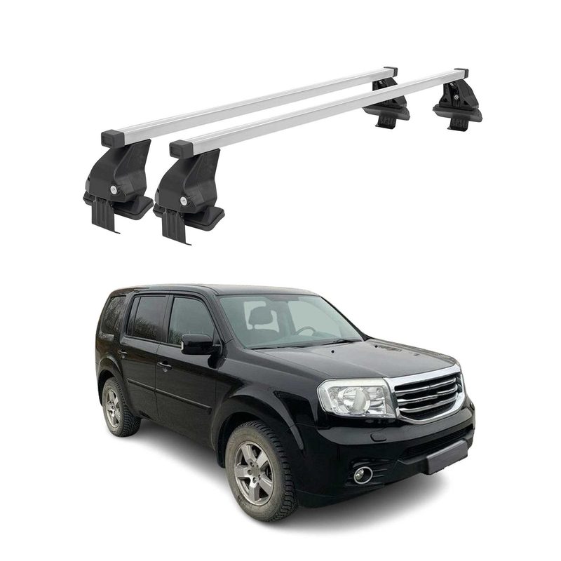 2009-2015 Honda Pilot Roof Rack Cross Bars Silver