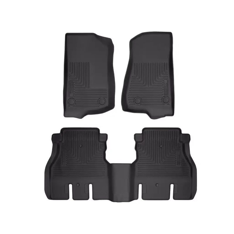 Tapetes Husky Weatherbeater 1ra y 2da Fila para Wrangler JLU 18 - 25
