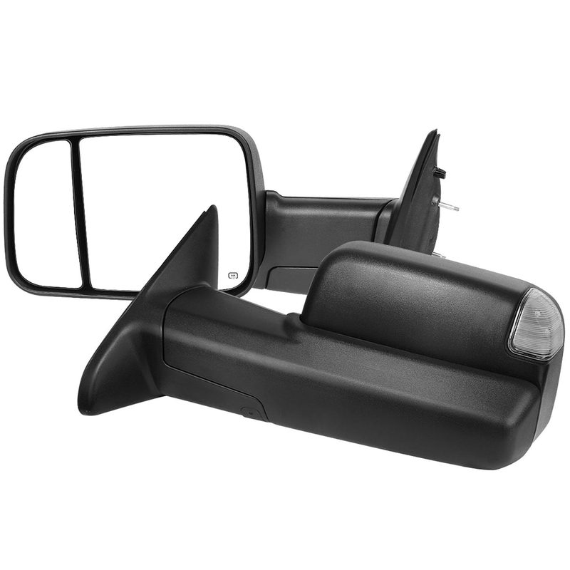 2013-2017 Dodge RAM 1500/2500/3500 Auto-Fold Heated ATS & Manual Side Mirrors
