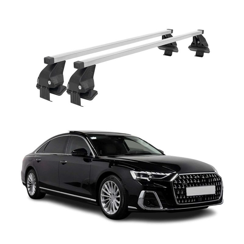 2019-2024 Audi A8 L Roof Rack Cross Bars Silver