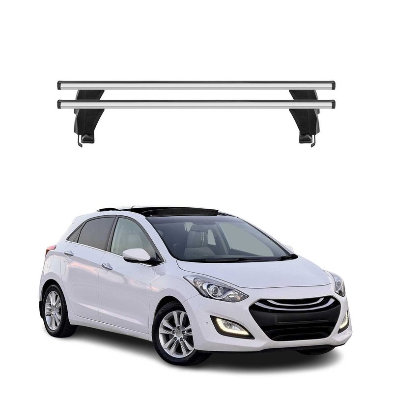 2013-2017 Hyundai Elantra GT Roof Rack Cross Bars Silver