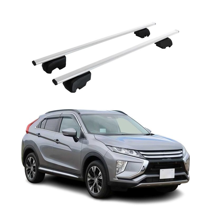 2018-2024 Mitsubishi Eclipse Cross Roof Rack Cross Bars Silver