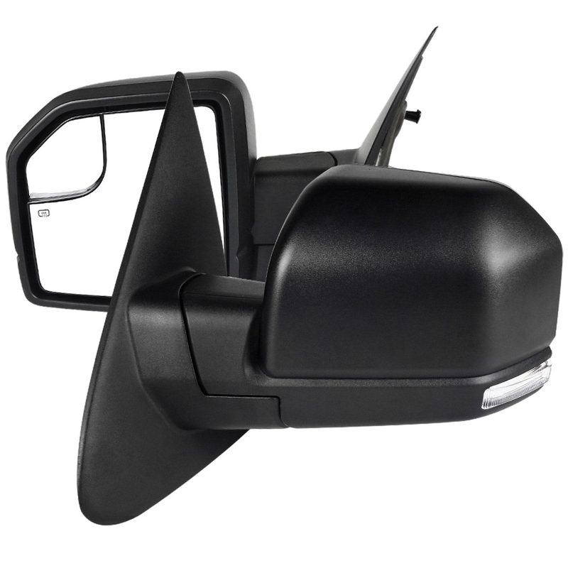 2003-2006 Ford Expedition Matt Black Heated Side Mirrors LED Turn Signal