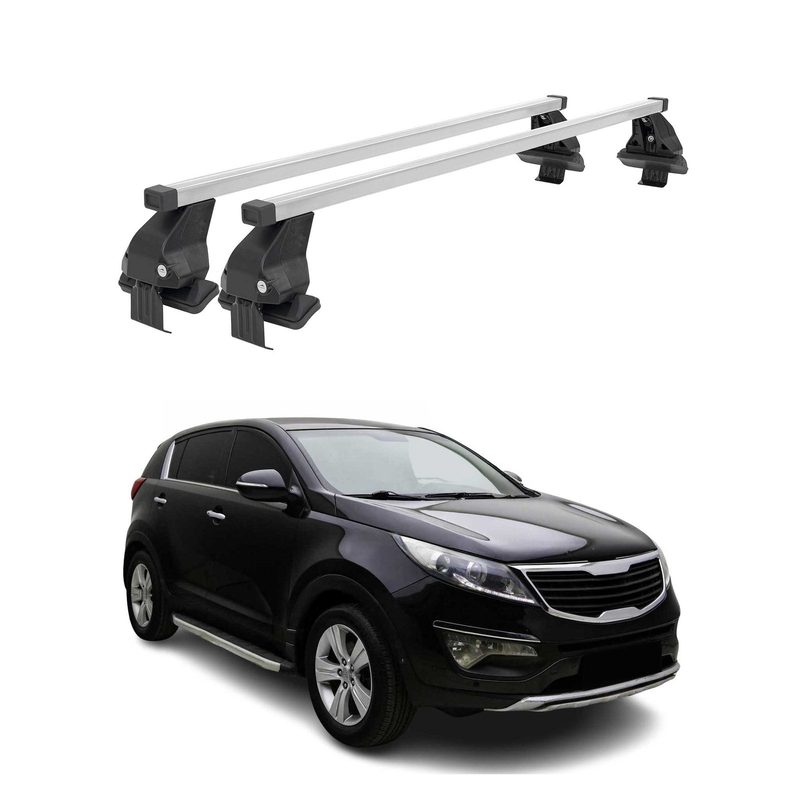 2011-2014 Kia Sportage Roof Rack Cross Bars Silver
