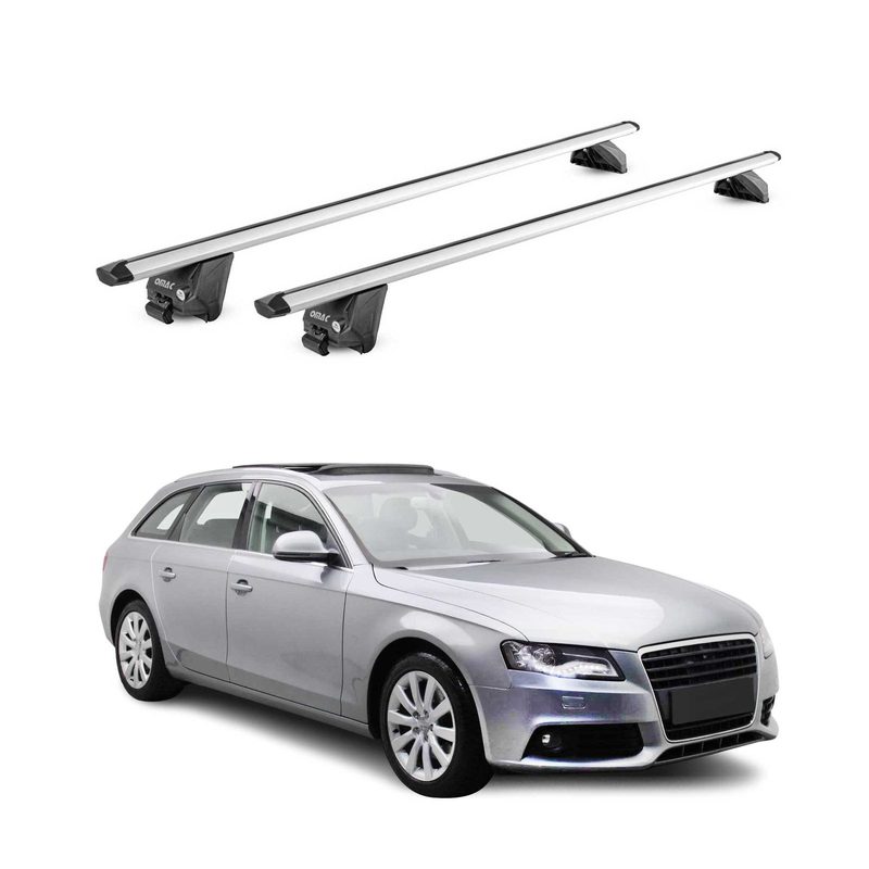2006-2016 Audi A4 Wagon Roof Rack Cross Bars Silver
