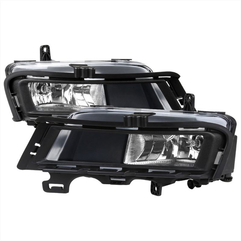 2015-2017 VW Golf Mk7 H11 Fog Lights Chrome Housing/Clear Lens