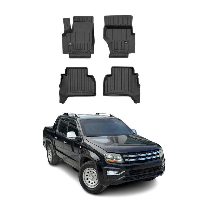 2011-2021 VW Amarok Double Cab Premium Floor Mats Liners Full Set All Weather Heavy Duty