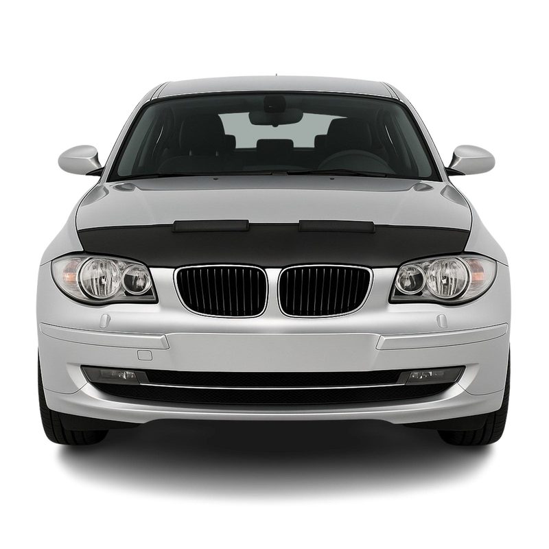 2008-2013 BMW 1 Series E82 E88 Car Bonnet Mask Hood Bra Half Black