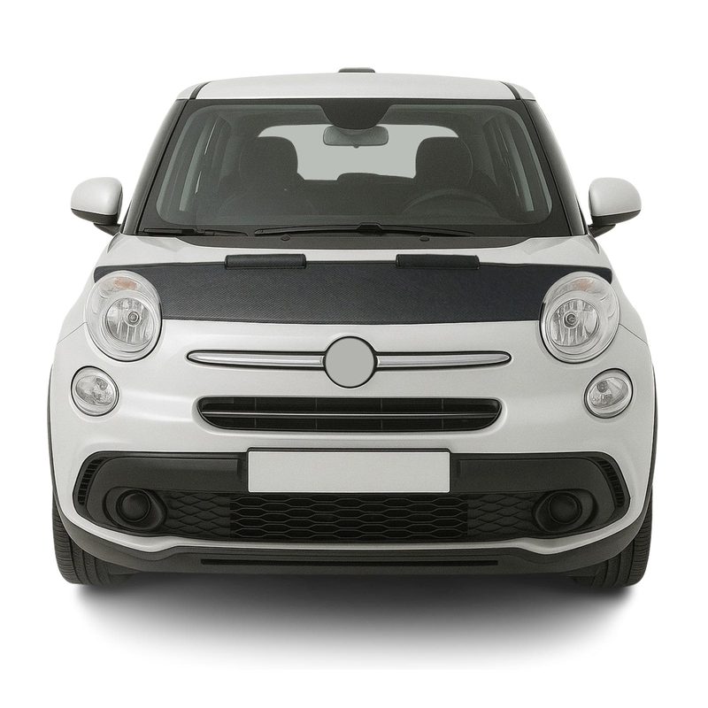2014-2020 Fiat 500L Car Bonnet Mask Hood Bra Carbon Black 1 Pc