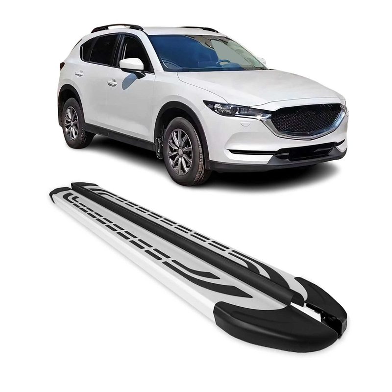 2007-2012 Mazda CX-7 Running Boards Side Steps Silver
