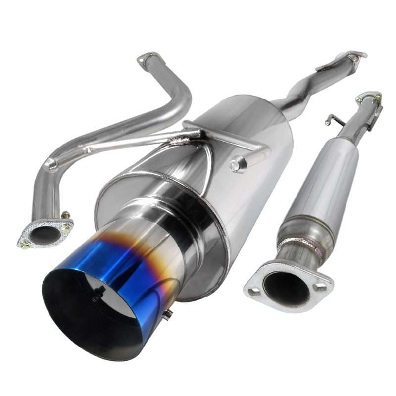 1990-1993 Honda Accord T-304 Steel N1 Catback Exhaust System w/Burnt Tip
