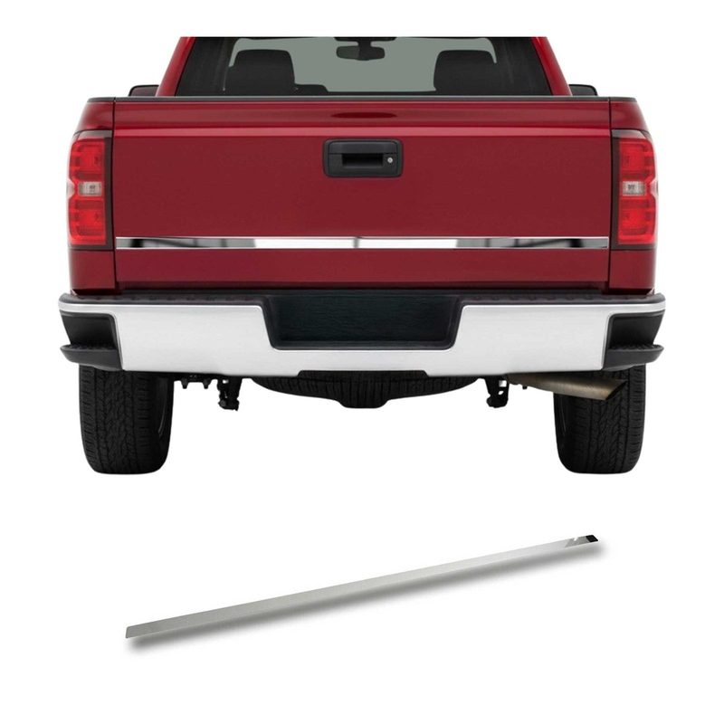 2014-2019 GMC Sierra 1500/2500/3500 HD Rear Trunk Molding Trim Stainless Steel Silver 1Pc