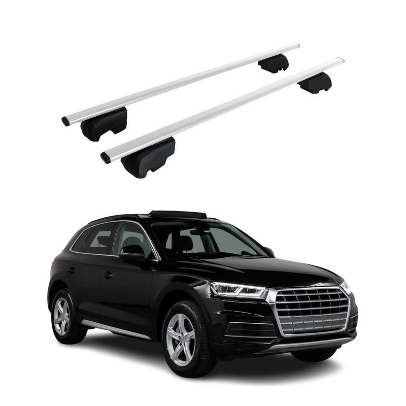 2018-2025 Audi Q5 SQ5 2.gen Roof Rack Cross Bars Black Luggage Carrier 2 Pcs